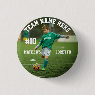 Team Name Player Photo Number & Name Soccer 3 Cm Round Badge