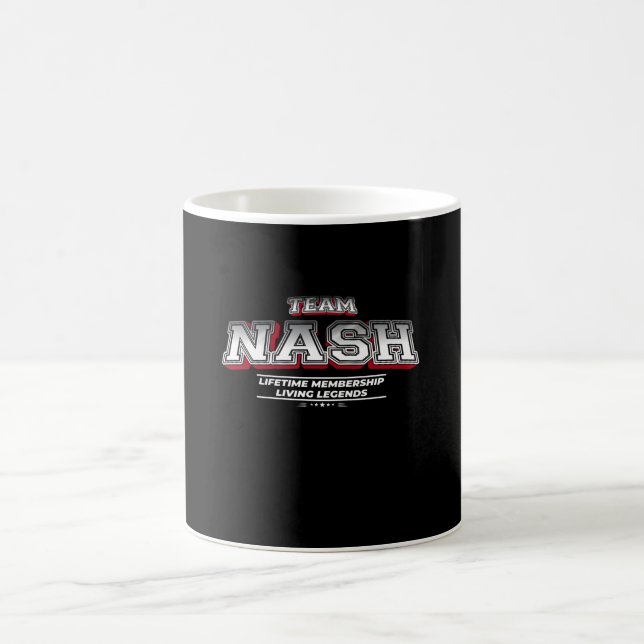 Team NASH Family Surname Last Name Member Coffee Mug (Center)