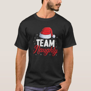 Team Naughty Costume Funny Couple Matching Outfit  T-Shirt