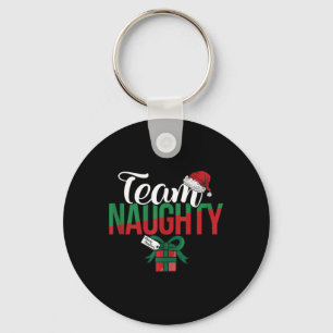 Team Naughty Couple Matching Outfit With Team Nice Key Ring