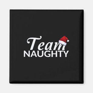 Team Naughty Couple Matching Outfit With Team Nice Magnet