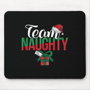 Team Naughty Couple Matching Outfit With Team Nice Mouse Pad