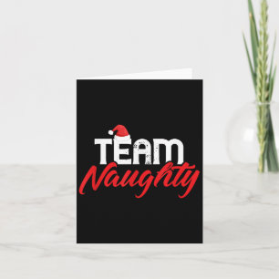 Team Naughty Shirt Funny Couple Matching Outfit Te Card