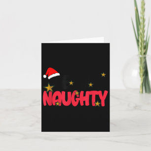 Team Naughty Shirt Funny Matching Christmas Family Card