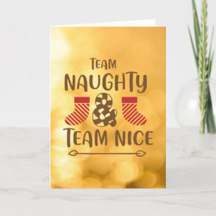 TEAM NAUGHTY & TEAM NICE HOLIDAY CARD