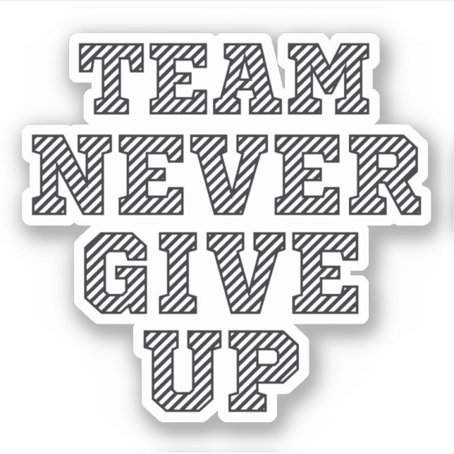 Team never give up (Front)