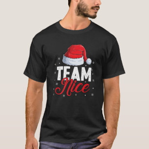 Team Nice or Naughty Matching Christmas Couples Te T-Shirt