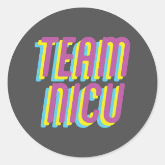 TEAM NICU KEYCHAIN CLASSIC ROUND STICKER