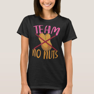 Team No Nuts Team Girl Baby Shower Party Gender R T-Shirt