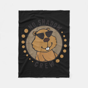 Team No Shadow Crew Groundhog Day 2024  Fleece Blanket