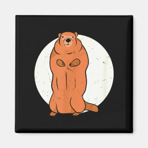 Team No Shadow Crew Groundhog Full Moon Groundhog Magnet