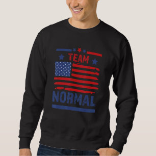 Team Normal Patriotic Usa American Flag Sweatshirt
