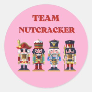 Team Nutcracker Classic Round Sticker