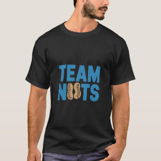 Team Nuts Funny Peanut Lovers Club Retro Graphic T-Shirt