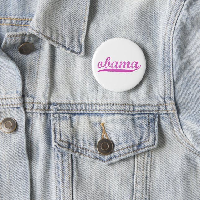 team obama 6 cm round badge (In Situ)