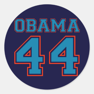 team obama classic round sticker