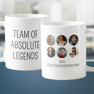 Team Of Absolute Legends 6 Photo Coworker Office Coffee Mug