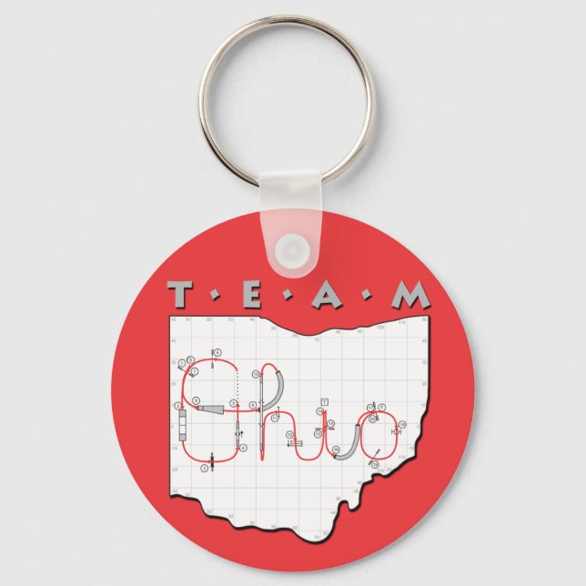 Team Ohio Agility Key Ring (Front)