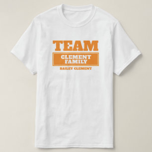 Team orange personalised family or group t-shirt
