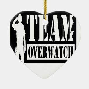 Team Overwatch Ceramic Ornament