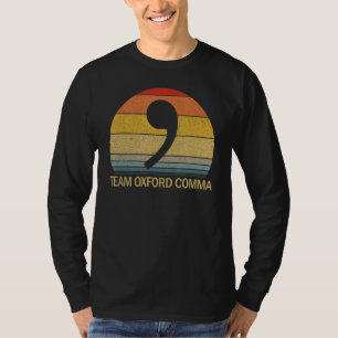 Team Oxford Comma Retro Sunset Team Oxford Comma T-Shirt