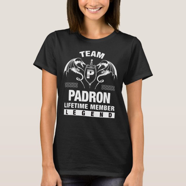 Team Padron Lifetime Member T-Shirt (Front)