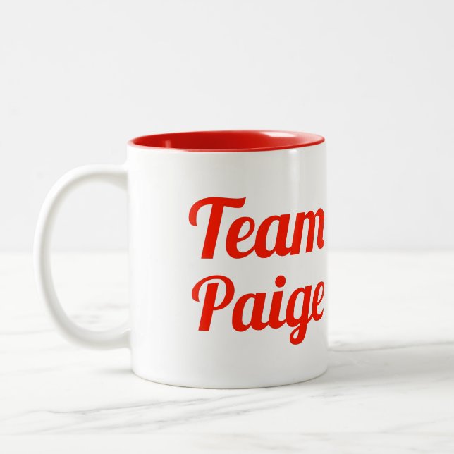 Team Paige Two-Tone Coffee Mug (Left)