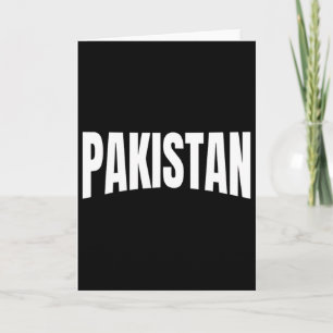 Team Pakistan World Cricket Cup Fan Shirt Jersey Card