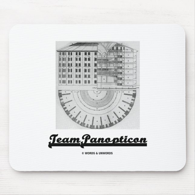 Team Panopticon (Architecture Jeremy Bentham) Mouse Pad (Front)