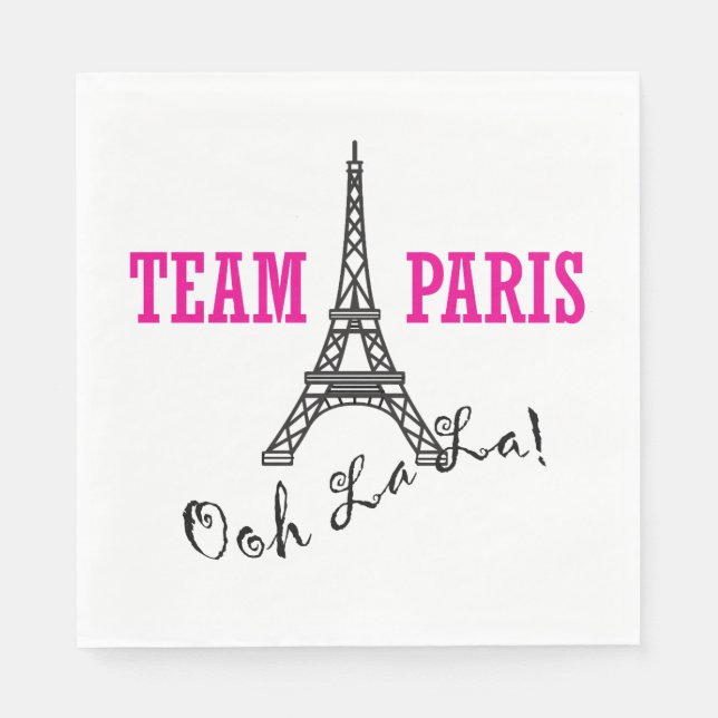"Team Paris" Napkin (Front)