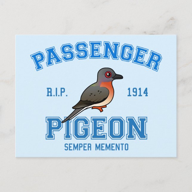 Team Passenger Pigeon Postcard (Front)