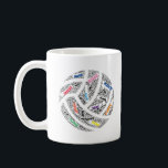 Team Personalised Netball Mug<br><div class="desc">Mug with your Netball teams players.  Great Coach gift!</div>