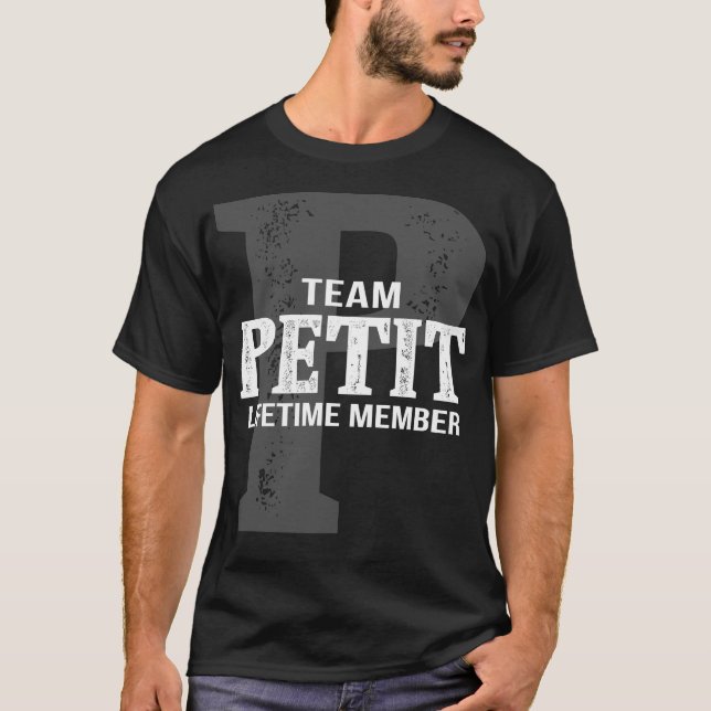 Team PETIT Lifetime Member T-Shirt (Front)
