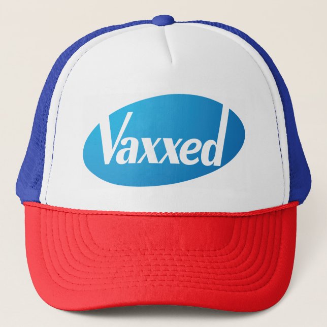 Team Pfizer Vaxxed T-Shirt Trucker Hat (Front)