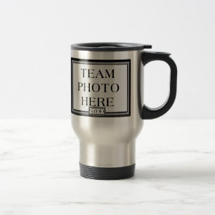 Team Photo Mug, Coach's Name Wrestling Coach Gifts Travel Mug
