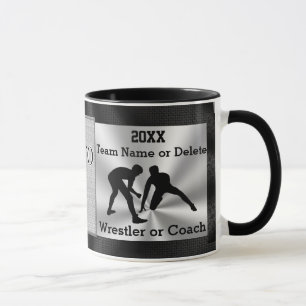 Team PHOTO, NAME Wrestling Gifts for Boys, Coaches Mug