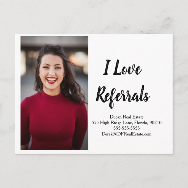 team photo referral real estate marketing sell po postcard (Front)