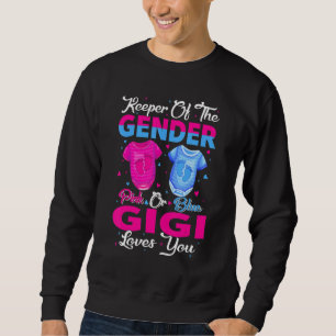 Team Pink Or Blue Keeper Of The Gender Gigi Loves Sweatshirt