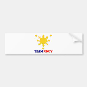 Team Pinoy 3 stars and a Sun Bumper Sticker