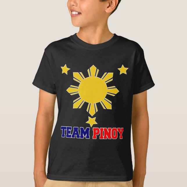 Team Pinoy 3 stars and a Sun T-Shirt (Front)