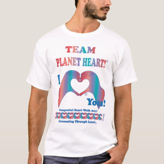 Team Planet Heart for Congenital Heart Walk T-Shirt