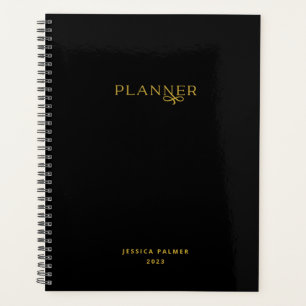 Team Planner Custom Black Professional Organizer