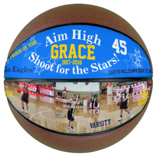 Team Player Photos Personalised Basketball