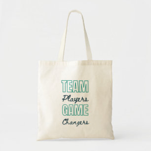 Team Players Motivational Company Office Staff Tote Bag