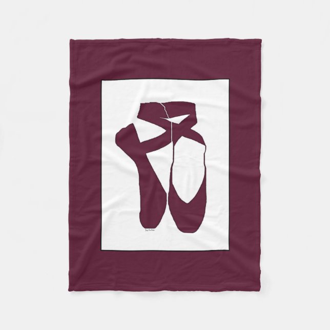 Team Pointe Ballet Amethyst Fleece Blanket (Front)