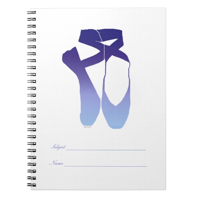 Team Pointe Ballet Indigo Notebook (Front)