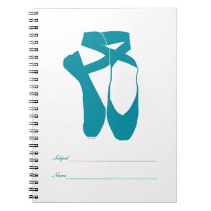 Team Pointe Ballet Turquoise Notebook