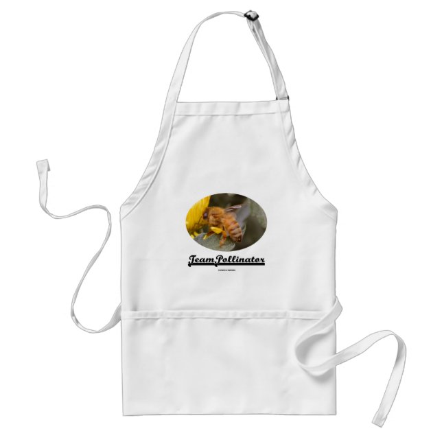 Team Pollinator (Bee On Yellow Flower) Standard Apron (Front)