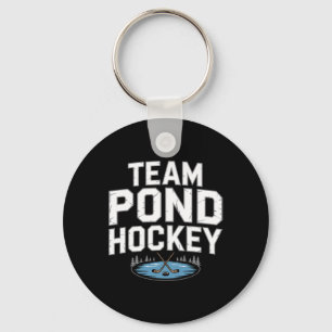 Team Pond Hockey Key Ring