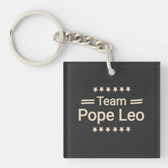 team pope leo  key ring (Front)